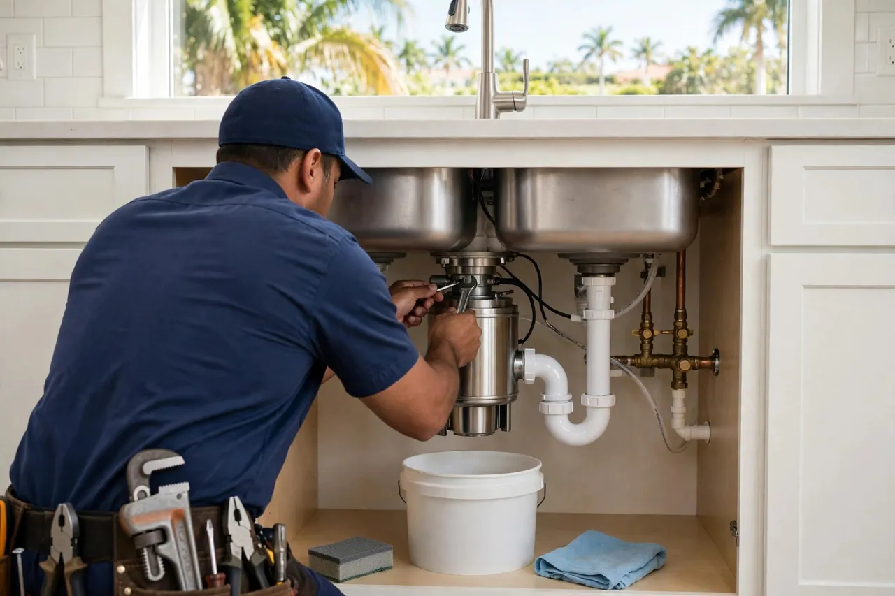 Garbage disposal repair and installation in Homestead, Florida