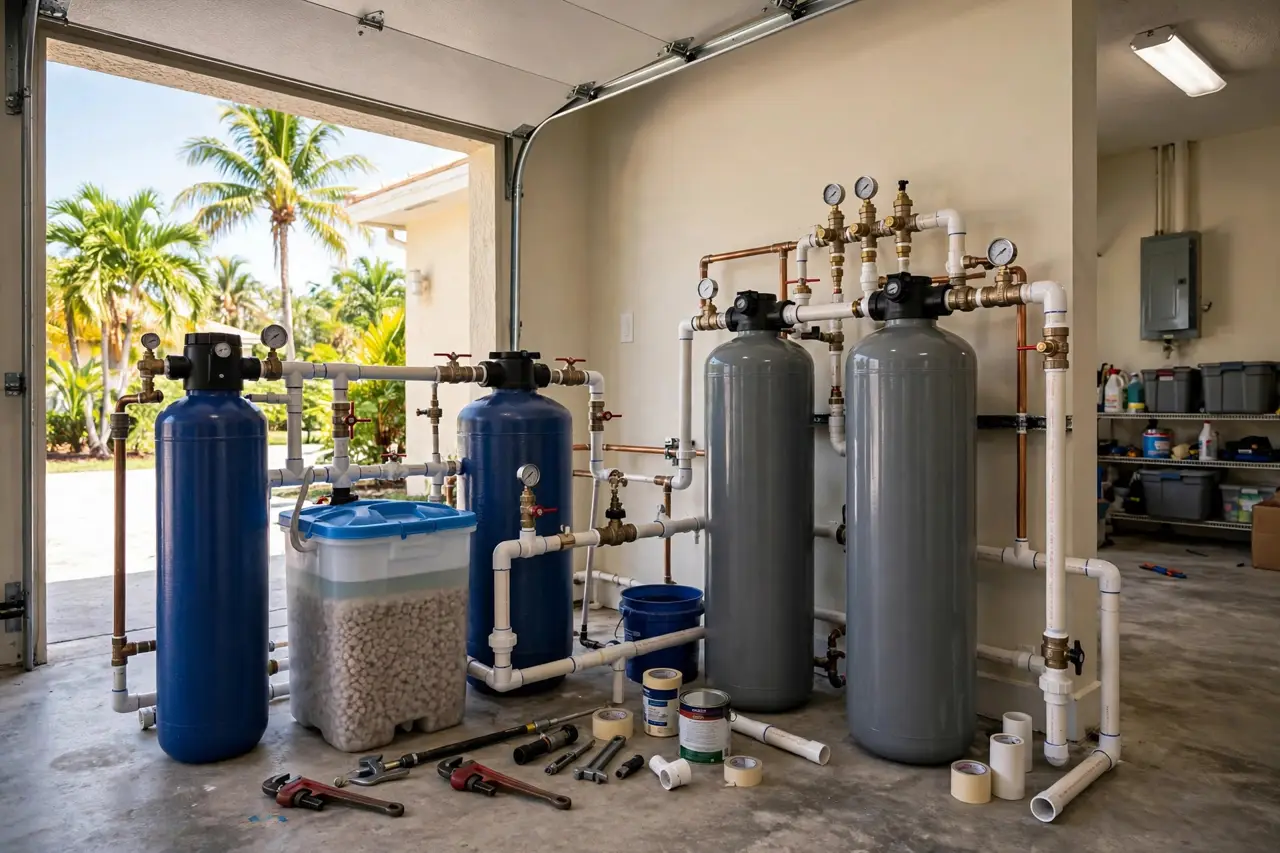 Water softener work in a Homestead home