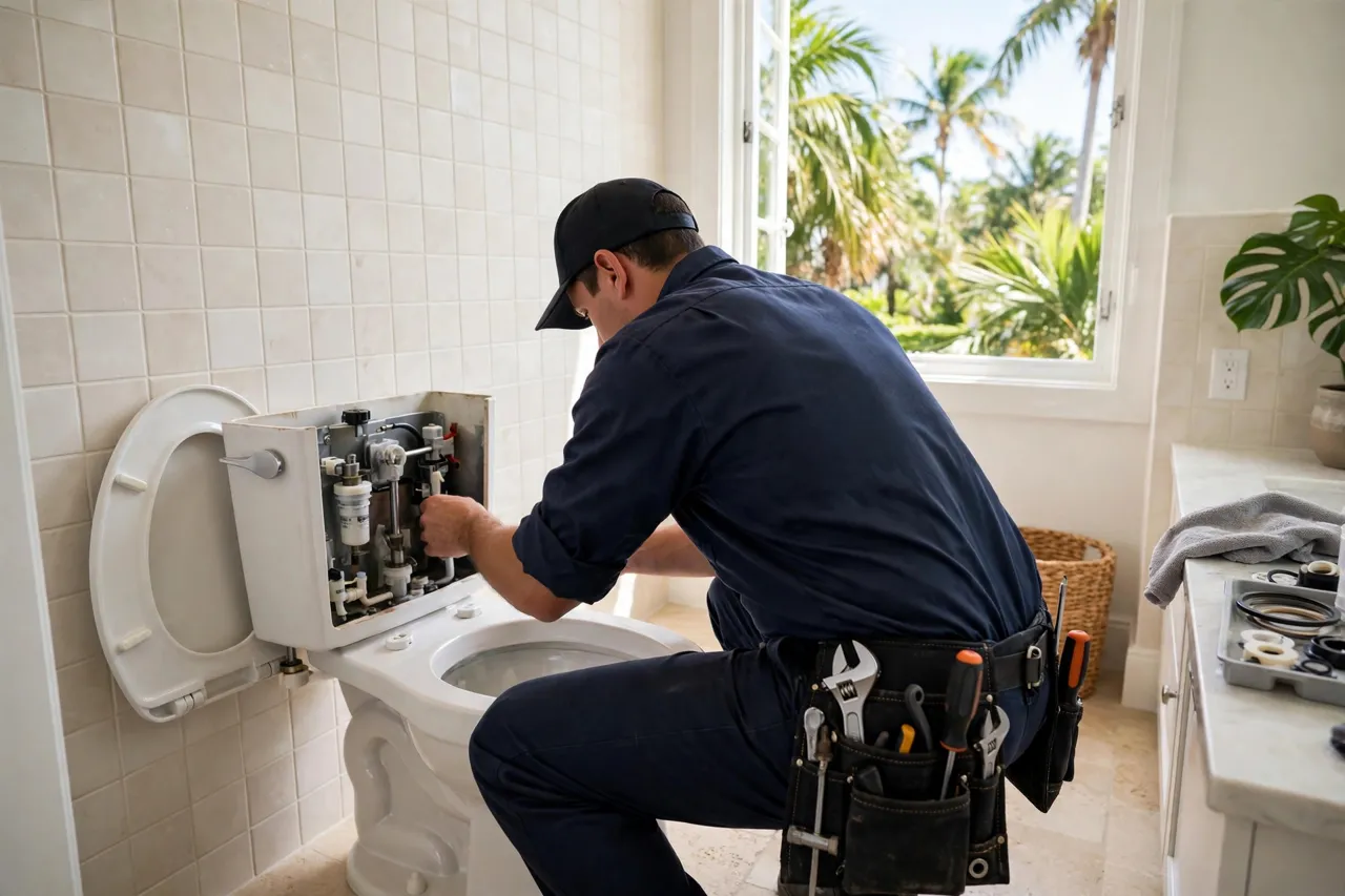 Tools used for toilet work